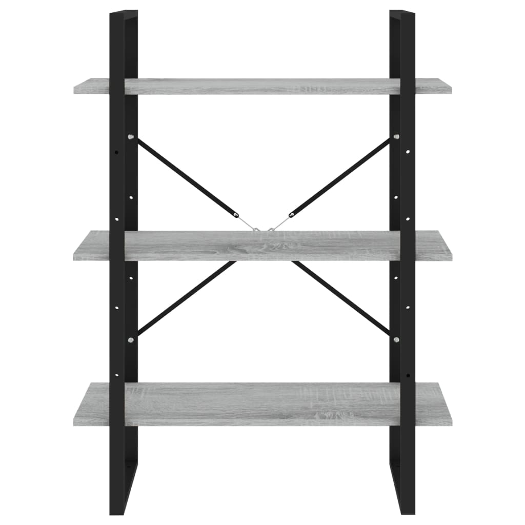 Book Cabinet Grey Sonoma 80x30x105 cm Engineered Wood